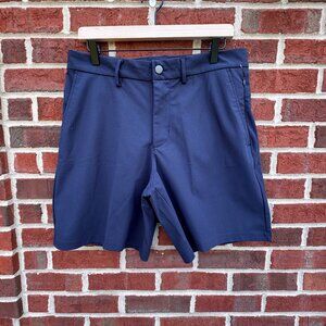Old Navy Active Shorts Mens Sz 33 Navy Tech Hybrid 4-Way Stretch